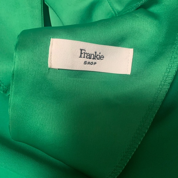 The Frankie Shop NYC green silk blouse - Picture 6 of 6